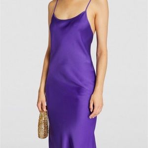 Victoria Beckham Crepe Satin Maxi Slip Dress NWT
